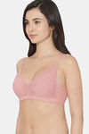 Wacoal Padded Non Wired 3/4Th Coverage Lace Bra - Ash Rose — thumbnail 3